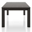 Furniture of America Dannen Solid Wood Extendable Dining Table in Black