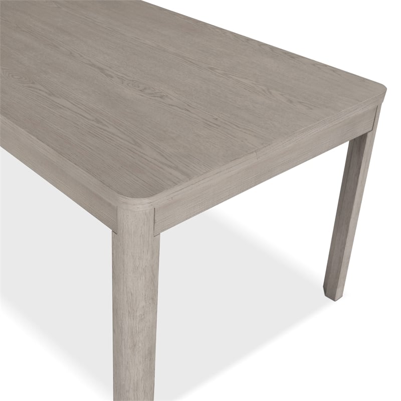 Furniture of America Austin Solid Wood Soft Rounded Edges Dining Table in Oak