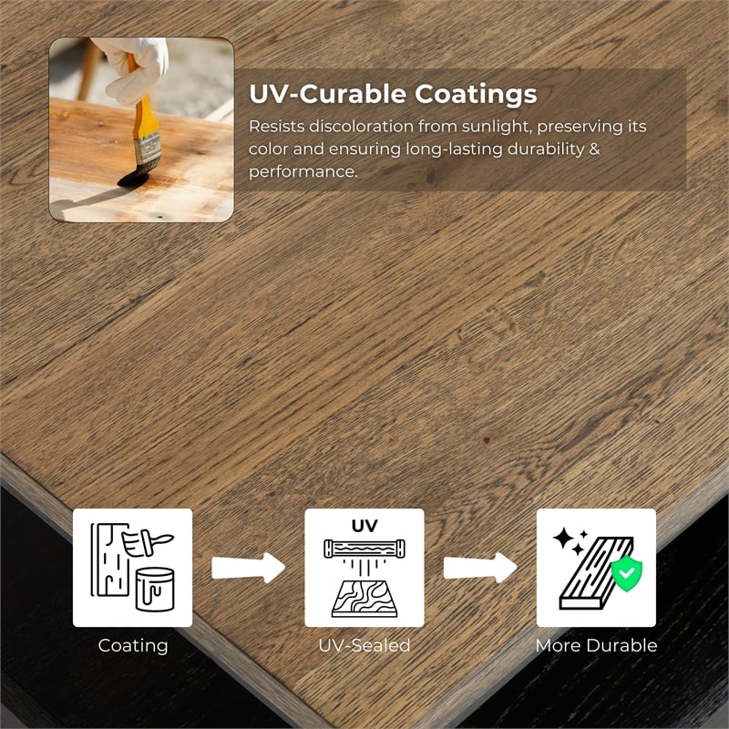 Furniture of America Narella Wood Storage Sofa Table in Black and Brown