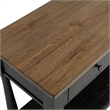 Furniture of America Narella Wood Storage Sofa Table in Black and Brown