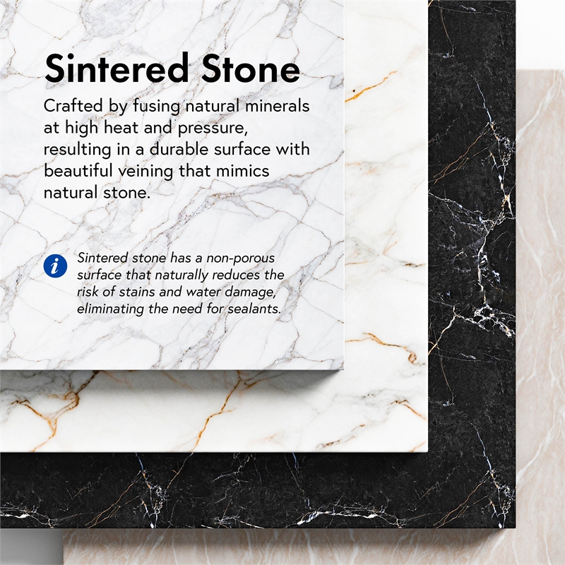 Furniture of America Gavora Stone Top and Steel End Table in Gray