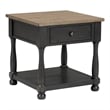 Furniture of America Peregrine Wood Storage 3-Piece Coffee Table Set in Black