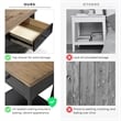 Furniture of America Peregrine Wood Storage 3-Piece Coffee Table Set in Black