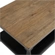 Furniture of America Peregrine Wood Storage 3-Piece Coffee Table Set in Black