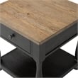 Furniture of America Peregrine Wood Storage 3-Piece Coffee Table Set in Black