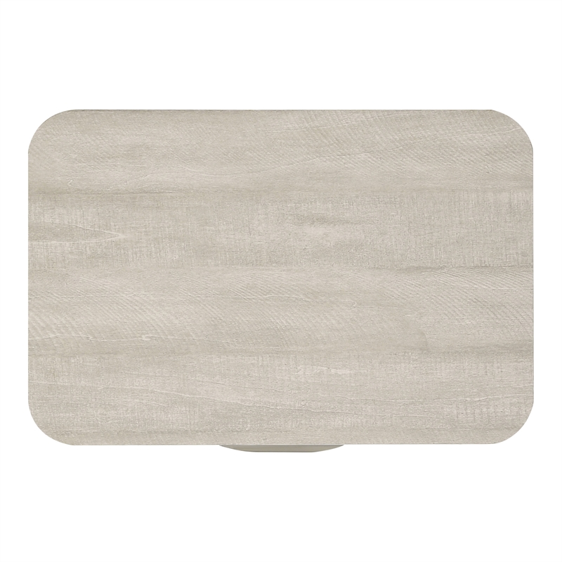 Furniture of America Pollan Solid Wood Dovetail 2-Drawer Nightstand in Gray