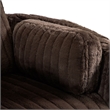 Furniture of America Viridor Fabric Power Recliner Glider Swivel Brown Recliner