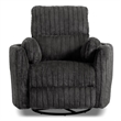 Furniture of America Viridor Fabric Power Recliner Glider Swivel Gray Recliner