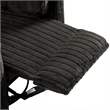 Furniture of America Viridor Fabric Power Recliner Glider Swivel Gray Recliner