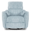 Furniture of America Viridor Fabric Power Recliner Glider Swivel Blue Recliner