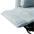 Furniture of America Viridor Fabric Power Recliner Glider Swivel Blue Recliner