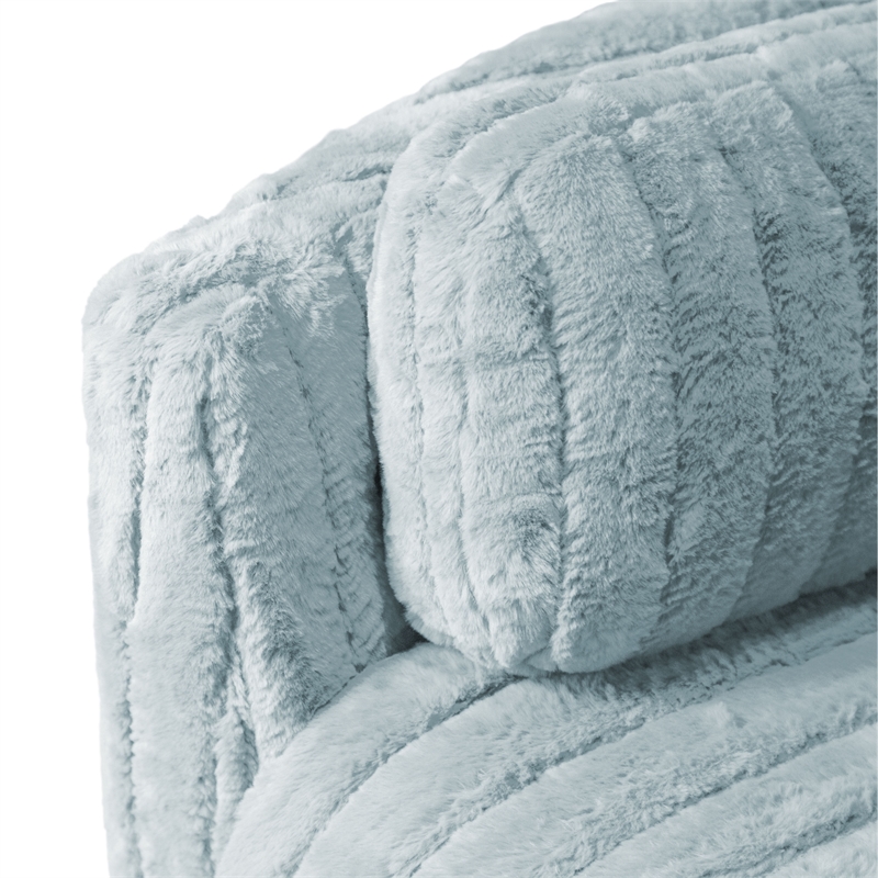 Furniture of America Viridor Fabric Power Recliner Glider Swivel Blue Recliner