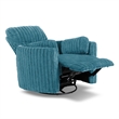 Furniture of America Viridor Fabric Power Recliner Glider Swivel Green Recliner