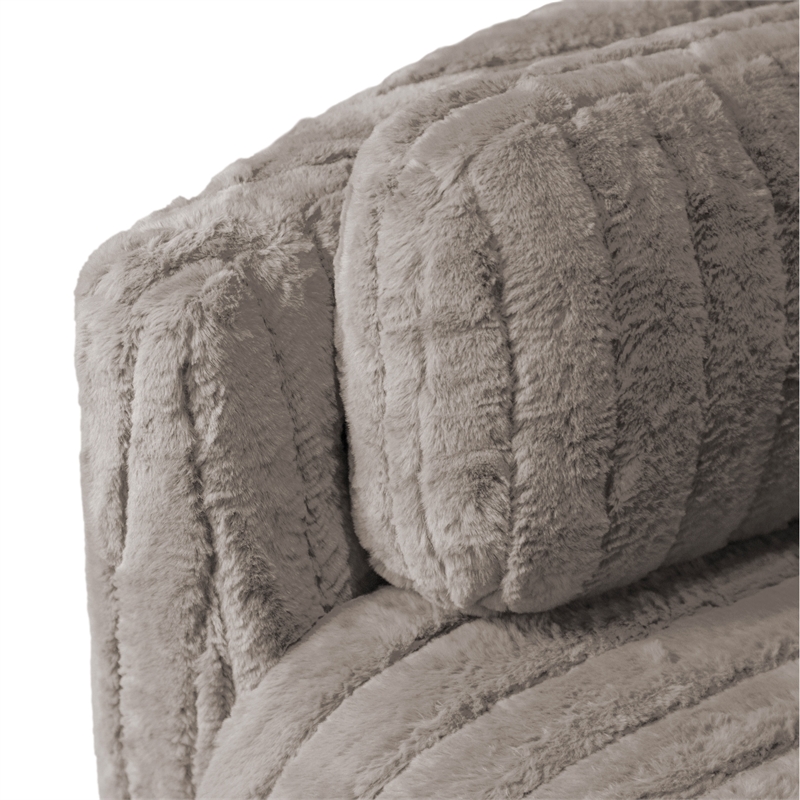 Furniture of America Viridor Fabric Power Recliner Glider Swivel Taupe Recliner