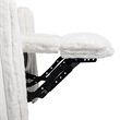 Furniture of America Viridor Fabric Power Recliner Glider Swivel White Recliner