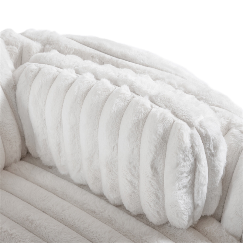 Furniture of America Viridor Fabric Power Recliner Glider Swivel White Recliner