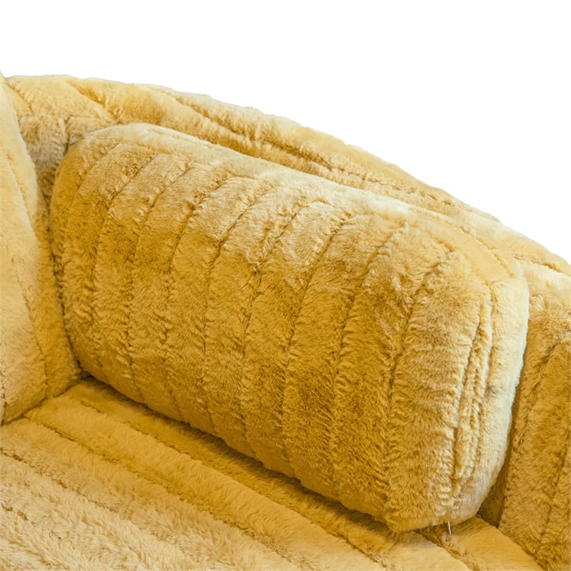 Furniture of America Viridor Fabric Power Recliner Glider Swivel Yellow Recliner