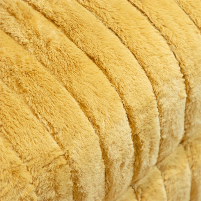 Furniture of America Viridor Fabric Power Recliner Glider Swivel Yellow Recliner