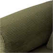 Furniture of America Rowan Modular Foam Corduroy Chenille Sofa in Green