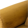 Furniture of America Rowan Modular Foam Corduroy Chenille Sofa in Yellow