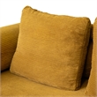 Furniture of America Rowan Modular Foam Corduroy Chenille Sofa in Yellow