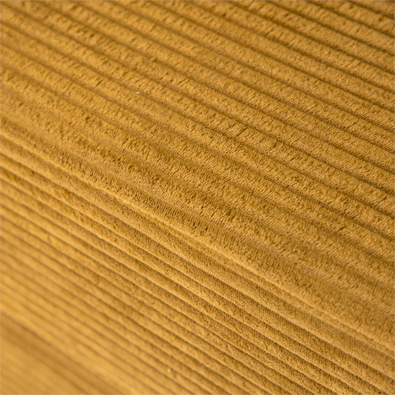 Furniture of America Rowan Modular Foam Corduroy Chenille Sofa in Yellow