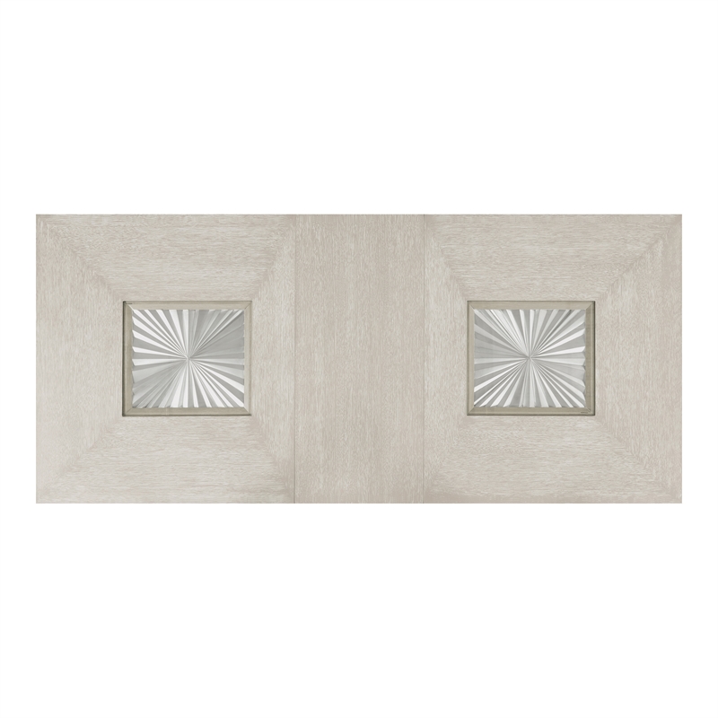 Furniture of America Celestia Solid Wood Extendable Dining Table in Light Gray