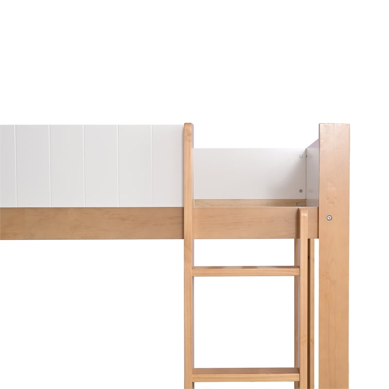Furniture of America Shera Wood 2-Piece Bunk Bed and Dresser Set in Brown