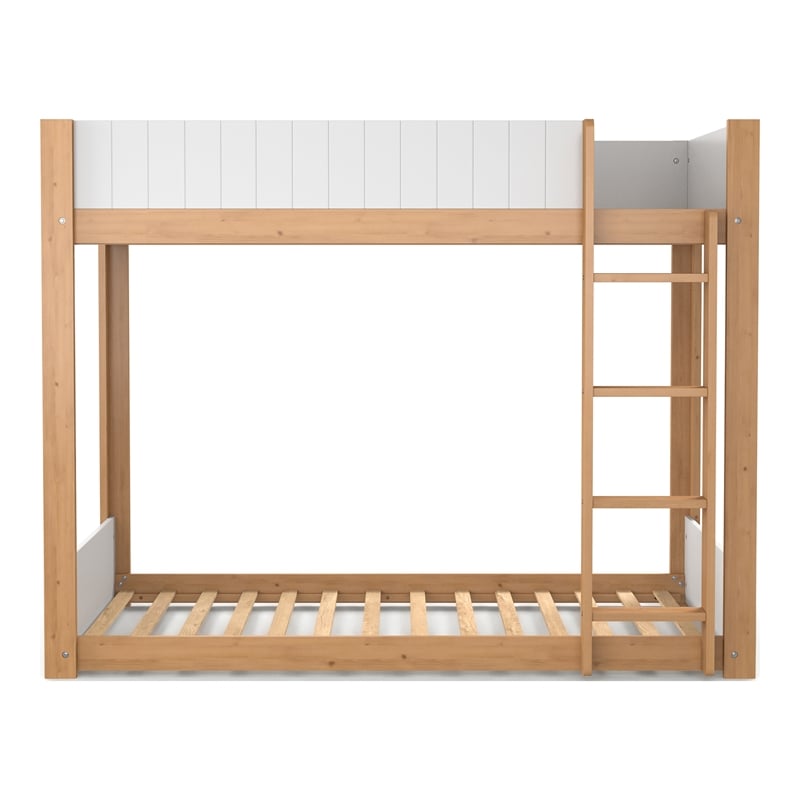 Furniture of America Shera Wood 2-Piece Bunk Bed and Dresser Set in Brown