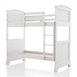 Furniture of America Agis Wood 2-Piece Bunk Bed and Chest Set in White