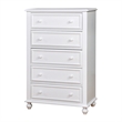 Furniture of America Agis Wood 2-Piece Bunk Bed and Chest Set in White