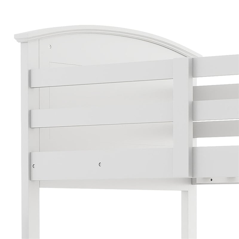 Furniture of America Agis Wood 2-Piece Bunk Bed and Chest Set in White