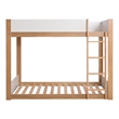 Furniture of America Shera Wood 2-Piece Bunk Bed and Chest Set in Brown