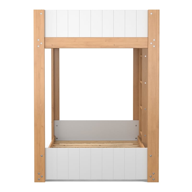 Furniture of America Shera Wood 2-Piece Bunk Bed and Chest Set in Brown