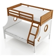 Furniture of America Dranden Wood 2-Piece Bunk Bed and Dresser Set in Brown