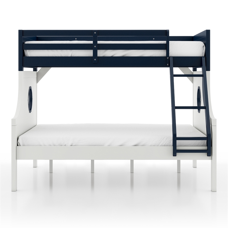 Furniture of America Dranden Wood 2-Piece Bunk Bed and Dresser Set in Blue