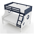 Furniture of America Dranden Wood 2-Piece Bunk Bed and Dresser Set in Blue