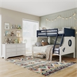 Furniture of America Dranden Wood 2-Piece Bunk Bed and Dresser Set in Blue