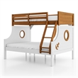 Furniture of America Dranden Wood 2-Piece Bunk Bed and Chest Set in Brown