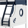 Furniture of America Dranden Wood 2-Piece Bunk Bed and Chest Set in Blue