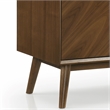 Furniture of America Velto Solid Wood 8-Cabinet Server in Walnut