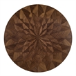 Furniture of America Lefevia Solid Wood 5-Piece Round Dining Table Set in Walnut
