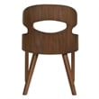 Furniture of America Lefevia Solid Wood 7-Piece Round Dining Table Set in Walnut