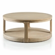 Furniture of America Wodela Solid Wood 2-Piece Coffee Table Set in Natural