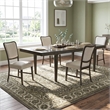 Furniture of America Arlia Solid Wood 5-Piece Dining Table Set in Espresso