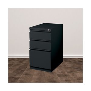 trent home cobalt 3 drawer mobile file cabinet in black