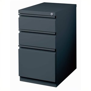 trent home cobalt 3 drawer mobile file cabinet in charcoal
