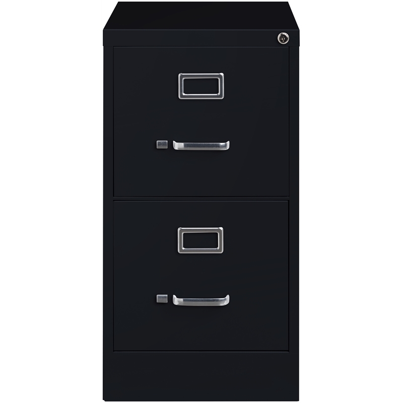 Trent Home Metal Black File Cabinet Vertical 2-Drawer 28.38