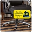 Trent Home Faux Leather Executive Office Chair with Smart Layers in Black