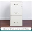 Trent Home Metal White File Cabinet Rectangular Locking 27.32